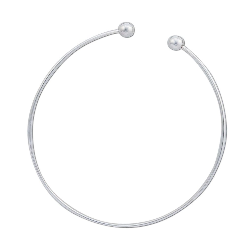 Sterling Silver Round Tube Neckwire 147$
